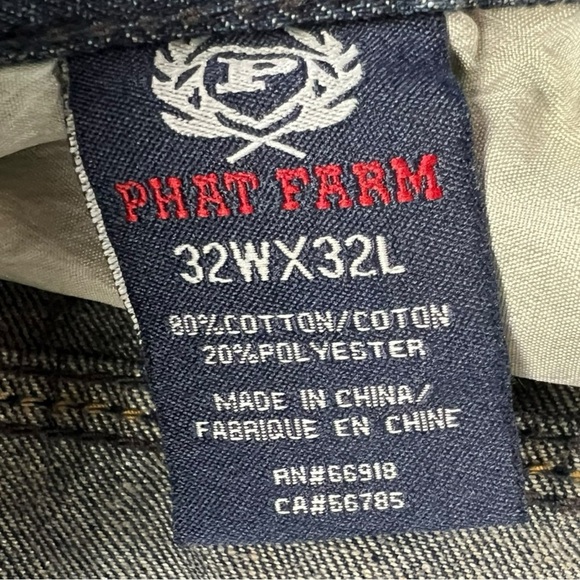Phat Farm Vintage Y2K Men’s Hip Hop Baggy Jeans In Size 32”Wx32”L - Picture 5 of 6